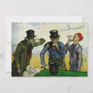 Invitación Los bebedores de Vincent van Gogh