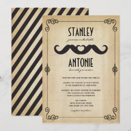 Invitación Los bistaches aman el papel pintado Boda gay