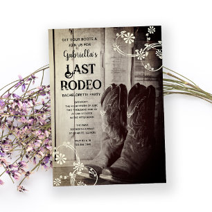 Invitación Los boots rusos fueron el último rodeo de la fiest