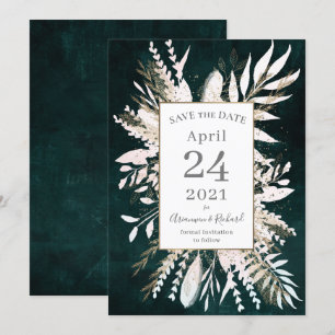 Invitación Los botánicos verdes rusos ahorran la fecha