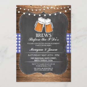 Invitación Los Brews antes de que hiciera el azul del
