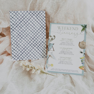 Invitación Los Cabos México Bachelorette Weekend Itinerario