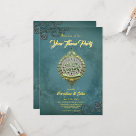 Invitación Los caminos dorados creen en ti mismo.