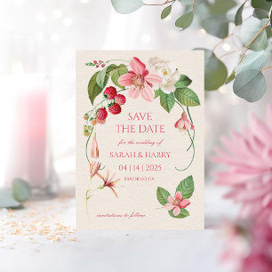 Invitación Los cerezas de los jardines rosados de Rubor salva