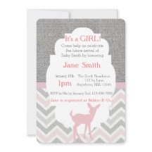 Los ciervos rosados Chevron del bebé y la