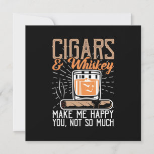 Invitación Los Cigarros Y Whiskey Me Hacen Feliz