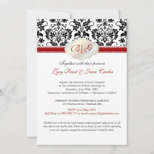 Invitación Los colores de PixDezines Tanza Damask/DIY!!!