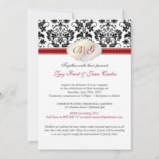 Invitación Los colores de PixDezines Tanza Damask/DIY!!!