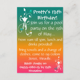 Invitación Los colores del verano invitan