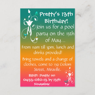 Invitación Los colores del verano invitan