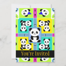 Los colores vivos de los osos panda son adorables