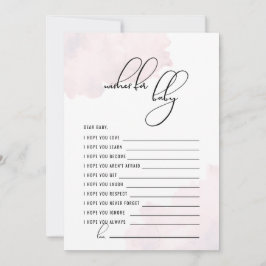 Invitación Los deseos de Baby Shower para el bebé