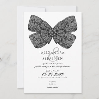 Invitación Los diamantes de época doblan el guión de Boda bla
