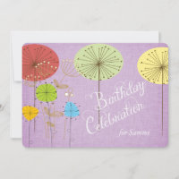 Los dientes de león en el cumpleaños de lino de la