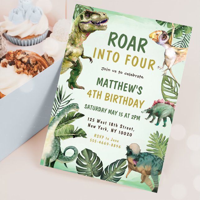Invitación Los dinosaurios roan hacia el cuarto Fiesta de cum (Subido por el creador)