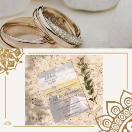 Invitación Los dos modernos se convierten en un Boda soñado