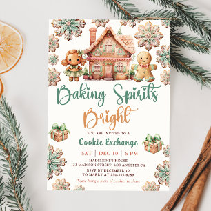 Invitación Los Espíritus Brillantes Navidades Cookie Intercam