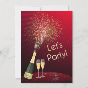 Invitación Los fuegos artificiales de Noche Vieja nos dejaron