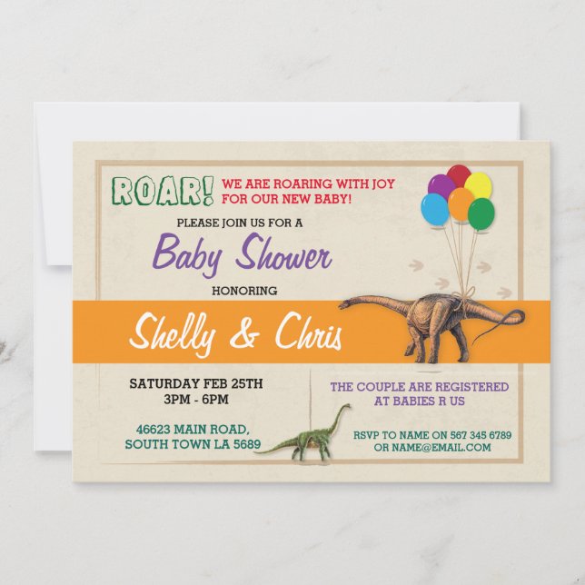 Invitación Los gemelos del chica del muchacho de Baby Shower (Anverso)
