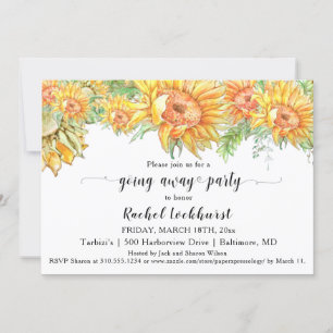 Invitación Los girasoles se alejan Fiesta se muda Fiesta