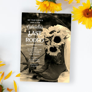 Invitación Los girasoles y los botes de la última fiesta de l