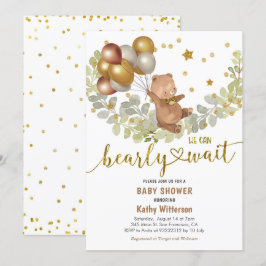 Invitación Los globos de oro soportan que podemos esperar a B