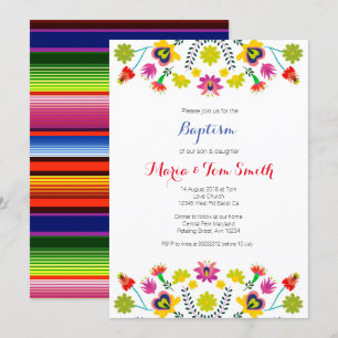 Invitación Los hermanos cristian bautismo invitan a Chica