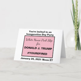 Invitación Los ídolos de deslizamiento rosa de la Casa Blanca