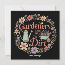 Invitación Los Jardeneros Conocen Toda La Cita Verdadera Grac