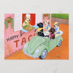 Invitación Los labradores del taco fun