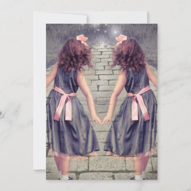 Invitación los mejores amigos de gemini para siempre chicas g (Anverso)