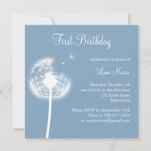 Invitación ¡Los mejores deseos!(azul)