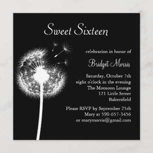 Invitación ¡Los mejores deseos!(negro)