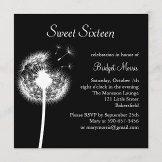 Invitación ¡Los mejores deseos!(negro)