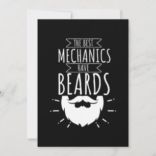Invitación Los Mejores Mecánicos Tienen Barbas