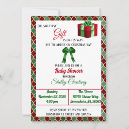 Invitación Los mejores Navidades de regalo Baby Shower
