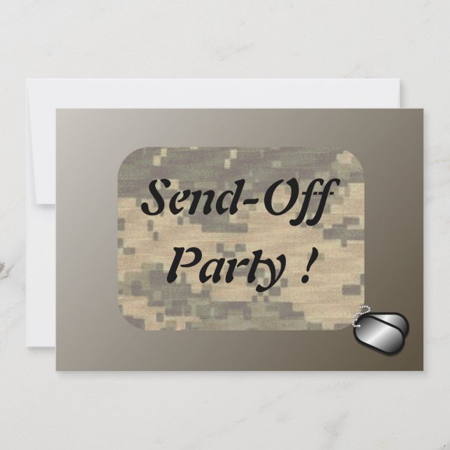 Invitación Los militares envían del fiesta patriótico (Anverso)