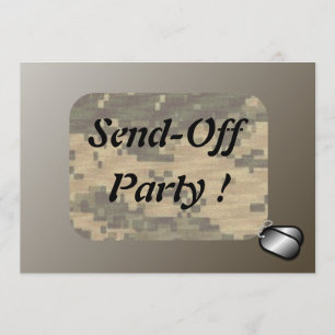 Invitación Los militares envían del fiesta patriótico