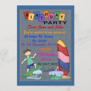 Invitación Los muchachos cogen una onda