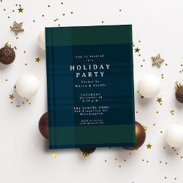 Invitación Los Navidades clásicos organizan una simple fiesta