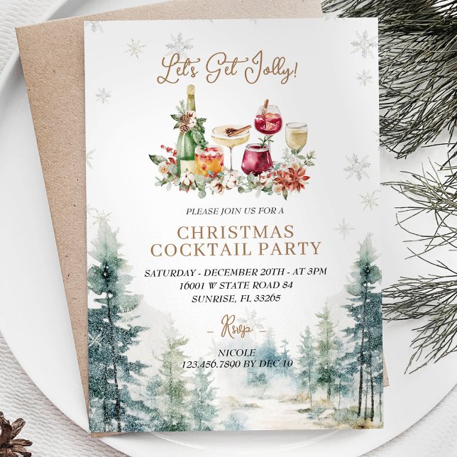 Invitación Los Navidades de bar modernos reciben una invitaci (Subido por el creador)