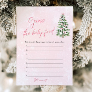 Invitación Los Navidades de Bows Baby Shower Adivinan Que La