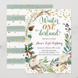 Invitación Los Navidades de la Tierra del Invierno celebran s