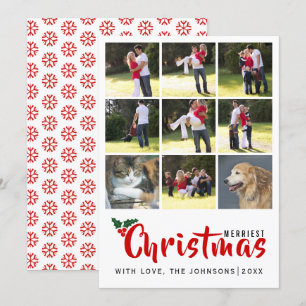 Invitación Los Navidades más bonitos compila con 9 fotos de l