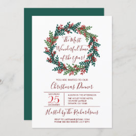 Invitación Los Navidades más maravillosos de la época Fiesta 