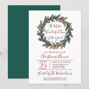 Invitación Los Navidades más maravillosos de la época Fiesta