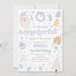 Invitación Los Navidades más maravillosos del primer cumplea