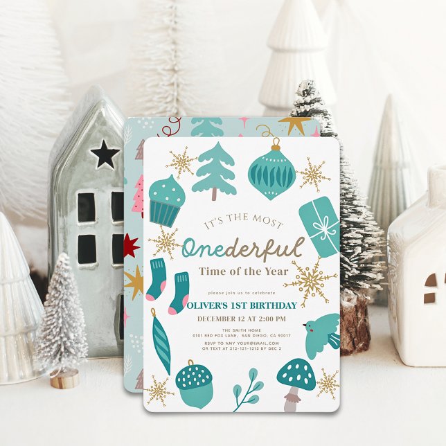 Invitación Los Navidades más maravillosos del tiempo verde pr (Subido por el creador)