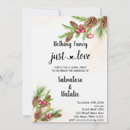 Invitación Los navidades no tienen nada de fantasía solo aman