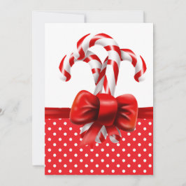 Invitación Los navidades se doblan con caña de caña con punto